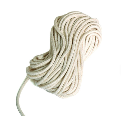 10 Meter Baumwolldocht Runndocht für Bienenwachskerzen Dochtstärke Nr 1, 2, 3, 4, 5, 6