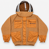 API STYLE Beekeeping Jacket Brown – fully ventilated unisex beekeeping jacket with astronaut veil 