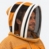 API STYLE Beekeeping Jacket Brown – fully ventilated unisex beekeeping jacket with astronaut veil 