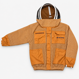 API STYLE Beekeeping Jacket Brown – fully ventilated unisex beekeeping jacket with astronaut veil 