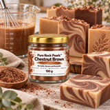 Colorant pour savon brun – pigment Pure Rock Pearls™ Chestnut Brown pour savon, bougies & cosmétiques 