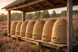Beehive different sizes made of straw 26cm-35cm - handmade Fairtrade