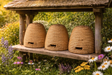 Beehive different sizes made of straw 26cm-35cm - handmade Fairtrade