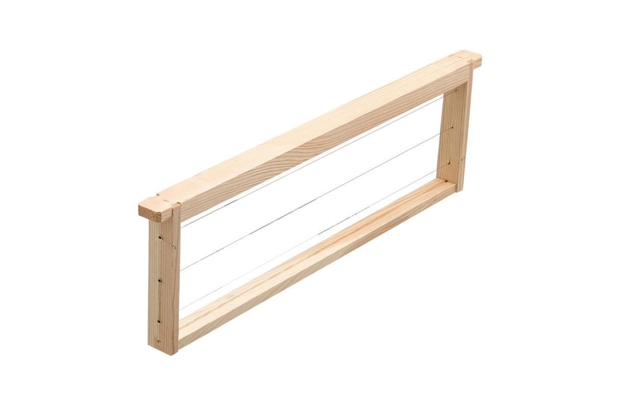 Dadant US gemodificeerde honingsuperramen, rechte zijkanten, 482 x 143 mm, zonder Hoffmann-raam