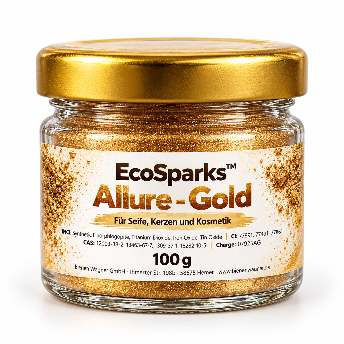 Silver Glitter Effect Pigment EcoSparks™ Allure Silver – for Soap, Candles & Cosmetics Soap Colour Pigment Colour (Copy) 