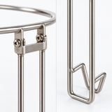 Supporto pieghevole per filtro conico in acciaio inox – robusto supporto per filtro per secchi per miele e maturatori/riempitrici, treppiede per filtro conico 