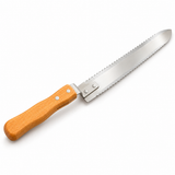Couteau à désoperculer long en acier inoxydable – 43 cm avec manche en plastique et deux tranchants, manche en plastique rouge (Copie) 