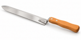 Couteau à désoperculer long en acier inoxydable – 43 cm avec manche en plastique et deux tranchants, manche en plastique rouge (Copie) 