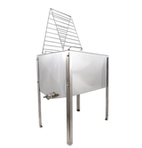 Entdecklungstisch Edelstahl 75 cm mit Filtereinsatz und Deckel Zander Dadant