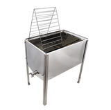 Entdecklungstisch Edelstahl 75 cm mit Filtereinsatz und Deckel Zander Dadant