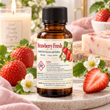 Huile parfumée Strawberry Fresh 30 ml – parfum fraise pour bougies et savons 