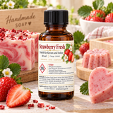 Huile parfumée Strawberry Fresh 30 ml – parfum fraise pour bougies et savons 