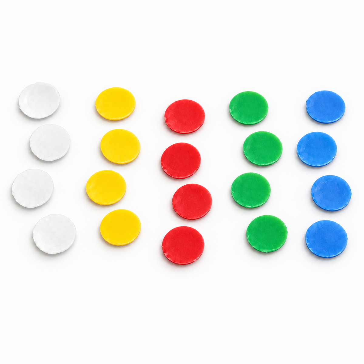 Opalith marking disc set without numbers – 5 annual colours with marking glue 