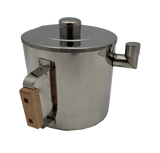 Contenitore per versare la cera d'api grande recipiente per versare in acciaio inossidabile a doppia parete ca. 2 litri