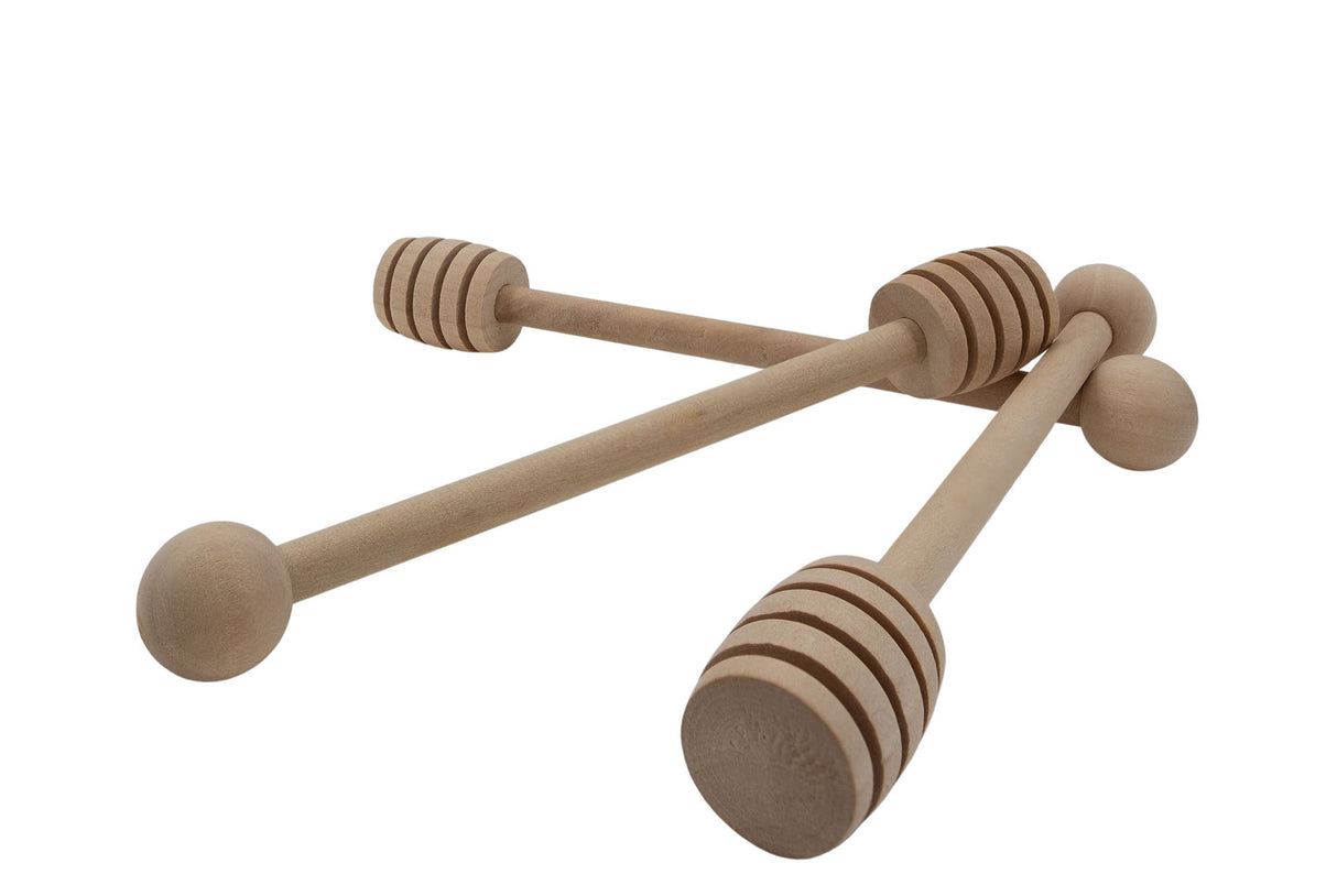Honinglepel mini houten honinglepel berkenhout 3 stuks