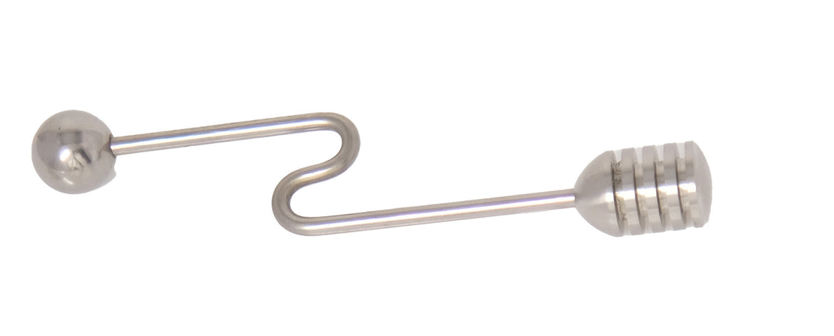 Honinglepel RVS rond massief gebogen