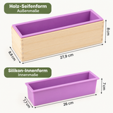 Ronde zeepgietvorm van siliconen „100% HAND MADE” – zelf zeep gieten (Kopie) 