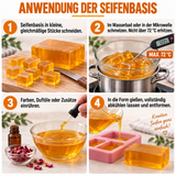 Base de savon à la glycérine transparente 1 kg – savon brut Super Clear pour coulage de savon 