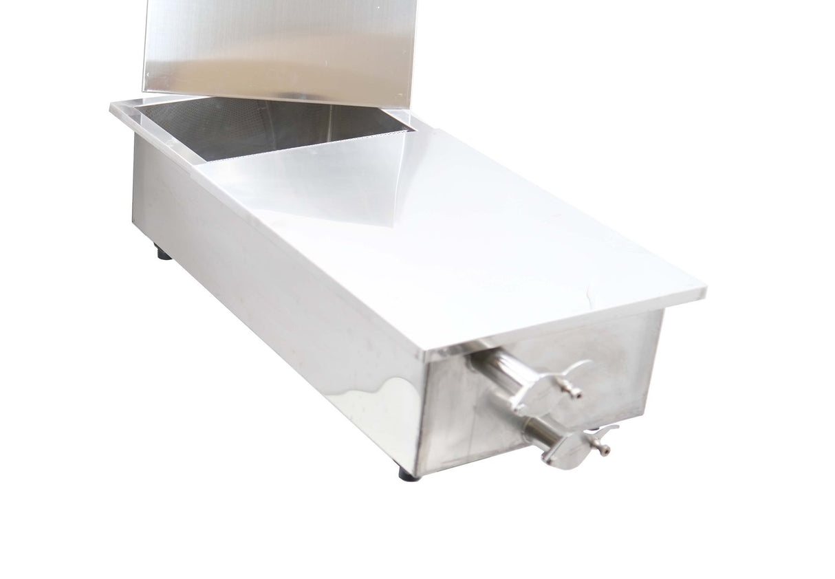 Coppa miele in acciaio inox con 5 camere filtranti setaccio miele serie speciale rimanenze