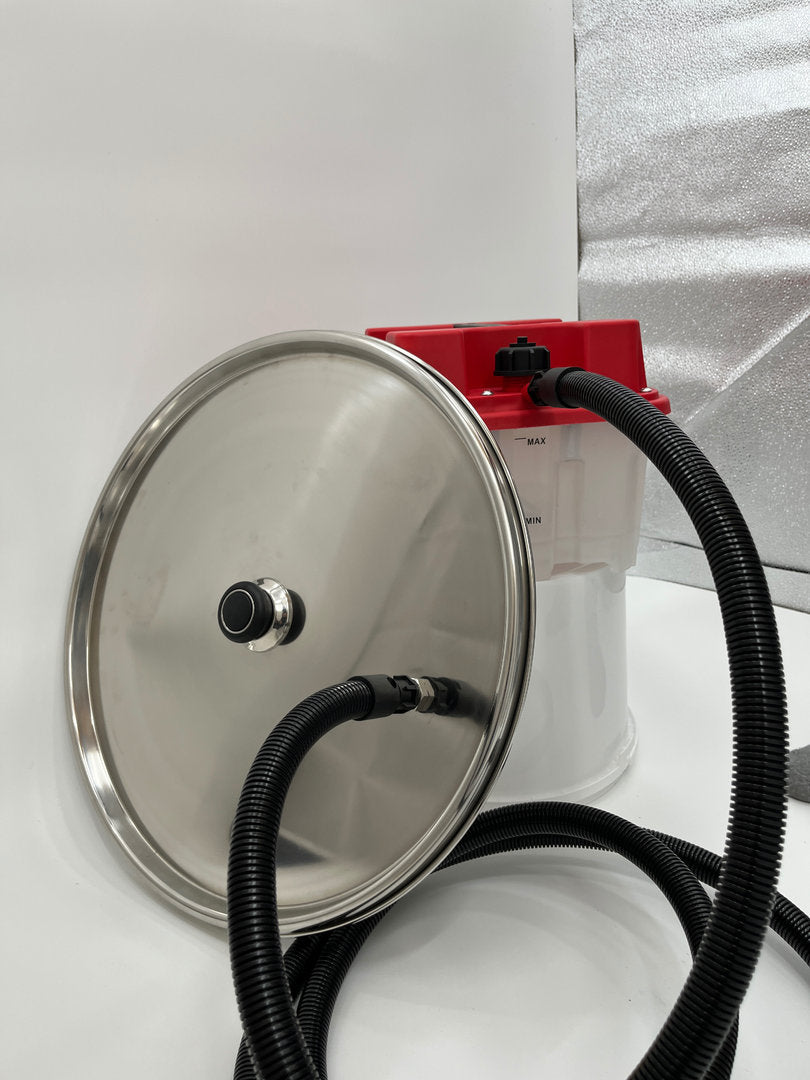 Scaldacera a vapore tondo in acciaio inox diametro 45 cm fino a 12 favi