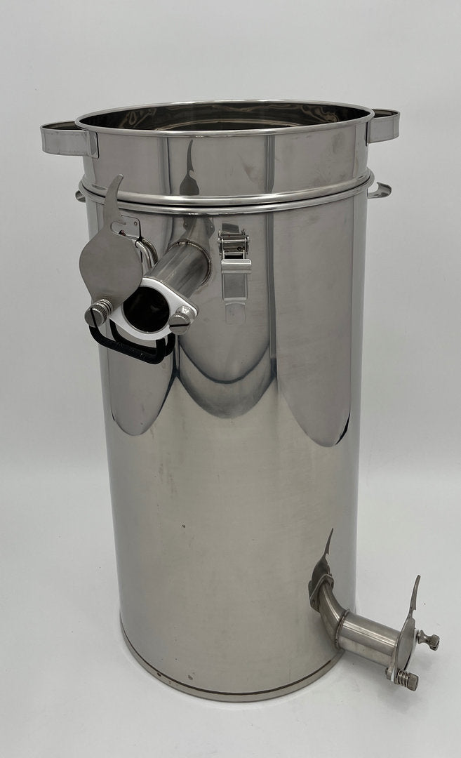 Imbottigliatore per miele 2° rubinetto a pizzico Setaccio conico Lunzer secchio filtro in acciaio inossidabile 50 kg