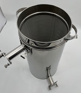 Imbottigliatore per miele 2° rubinetto a pizzico Setaccio conico Lunzer secchio filtro in acciaio inossidabile 50 kg