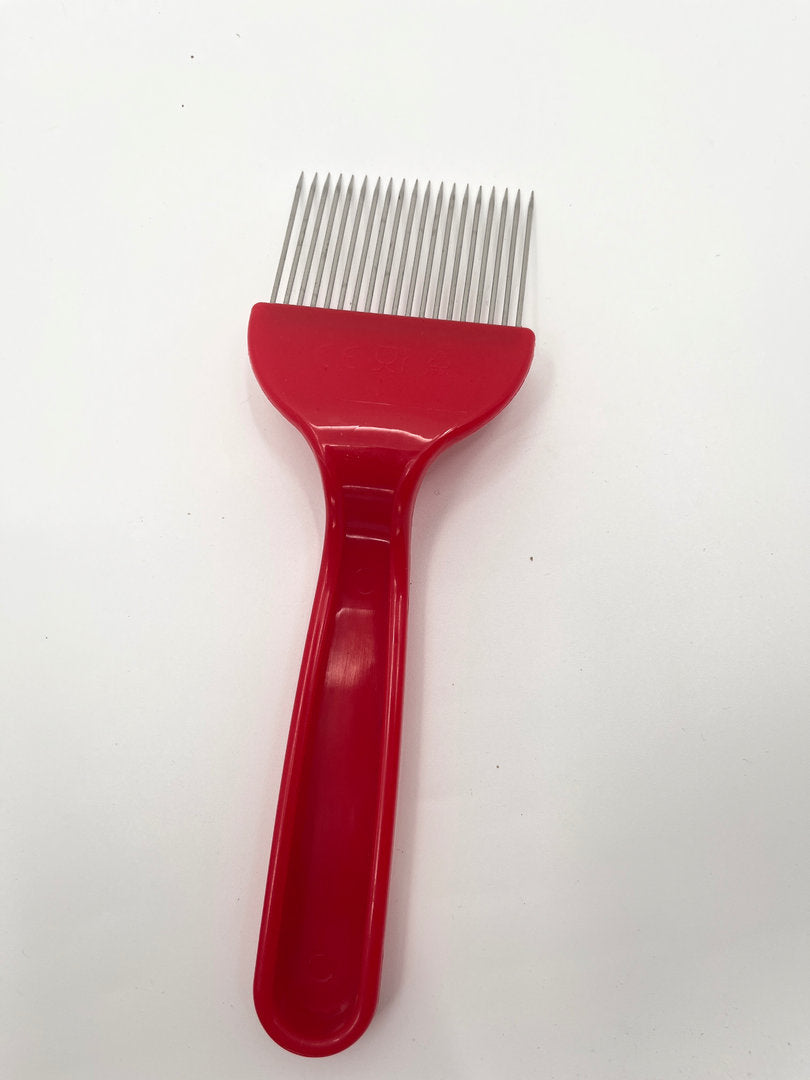 Fourchette à déboucher les aiguilles droites rouges pour découvrir les nids d'abeilles