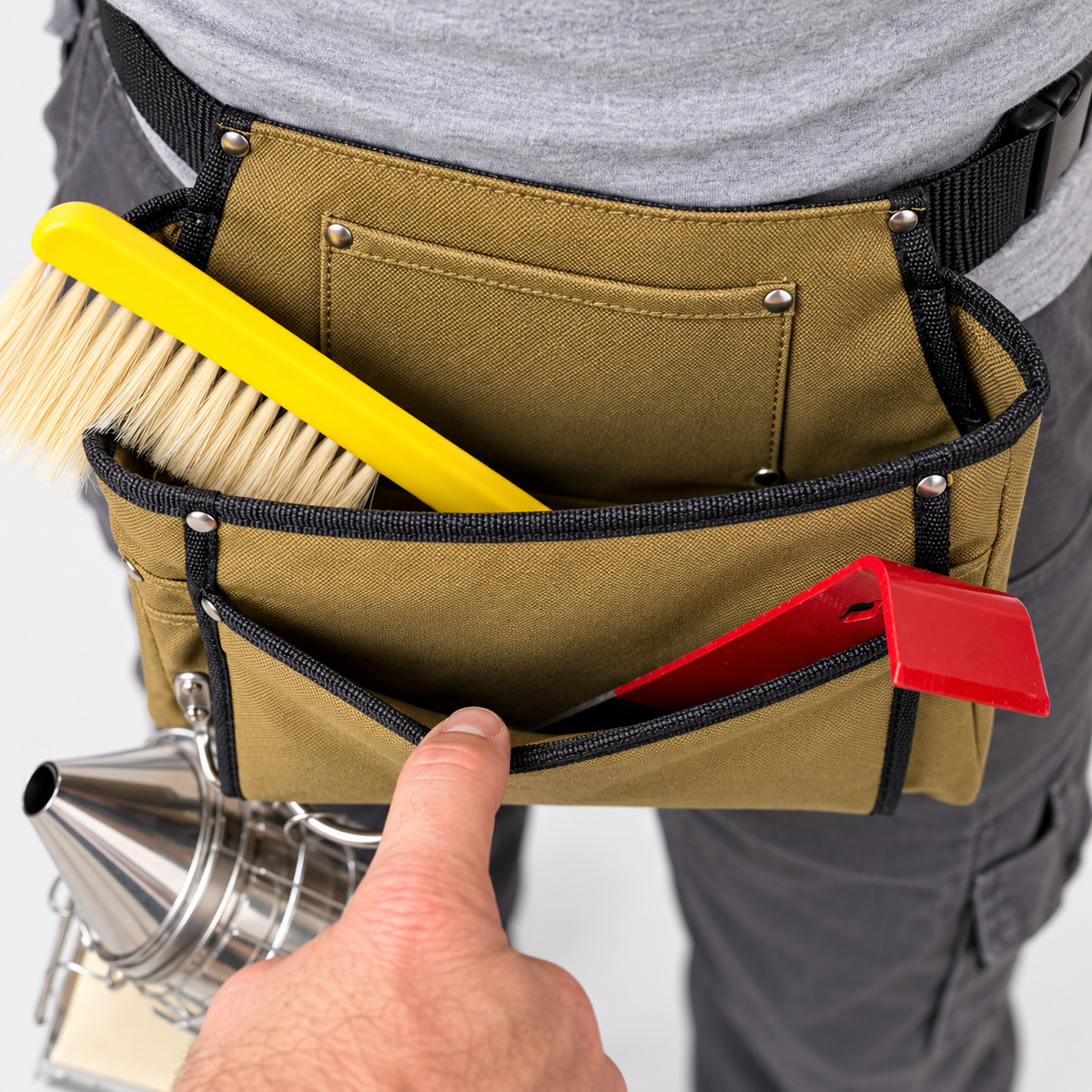 Belt pouch for beekeeping tools – practical tool bag with belt and smoker holder 