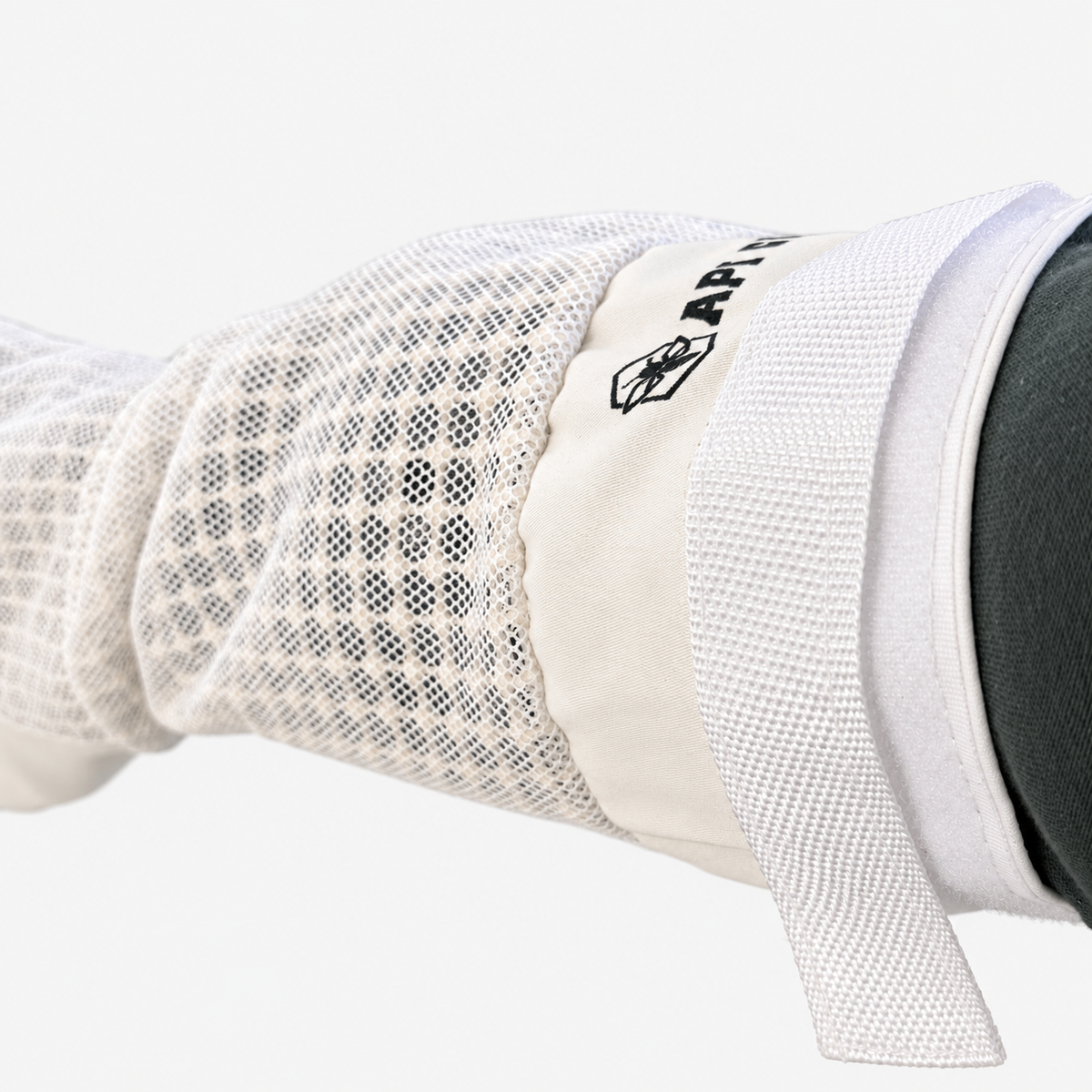 Beekeeping gloves made of sheepskin with 3-layer white mesh fabric (Copy) 