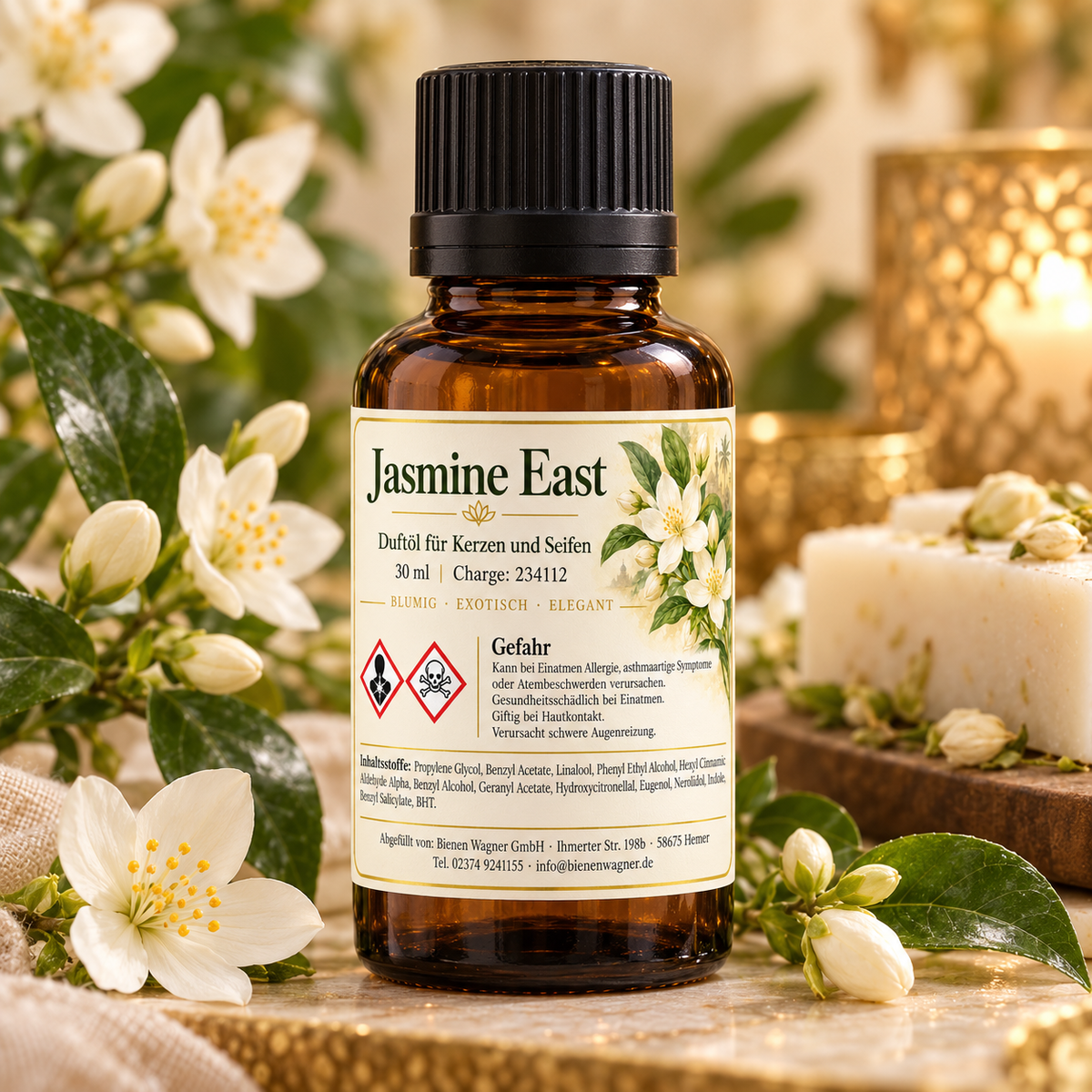 Jasmine East Duftöl 30 ml – Jasmin Duft für Kerzen & Seifen