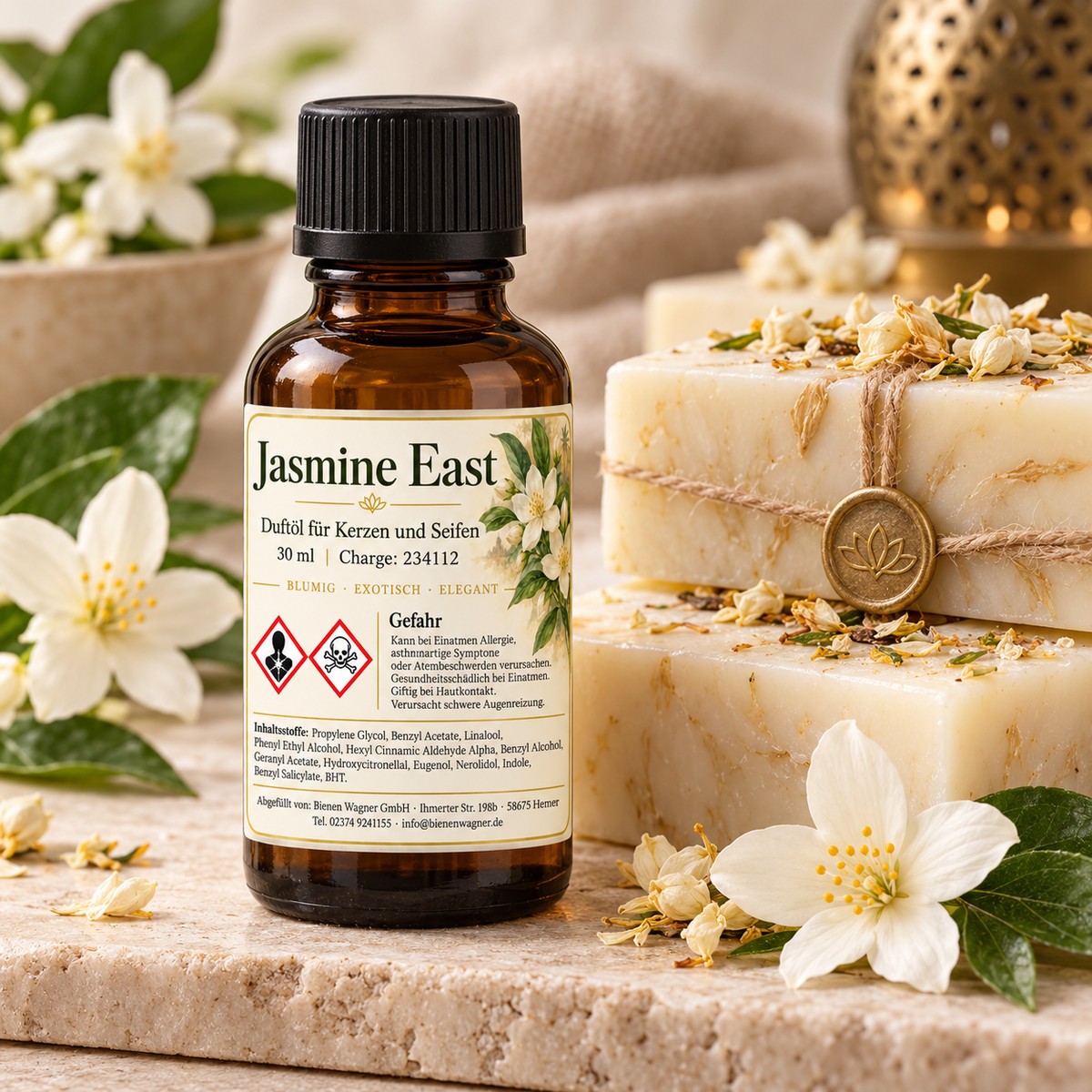 Jasmine East Duftöl 30 ml – Jasmin Duft für Kerzen & Seifen