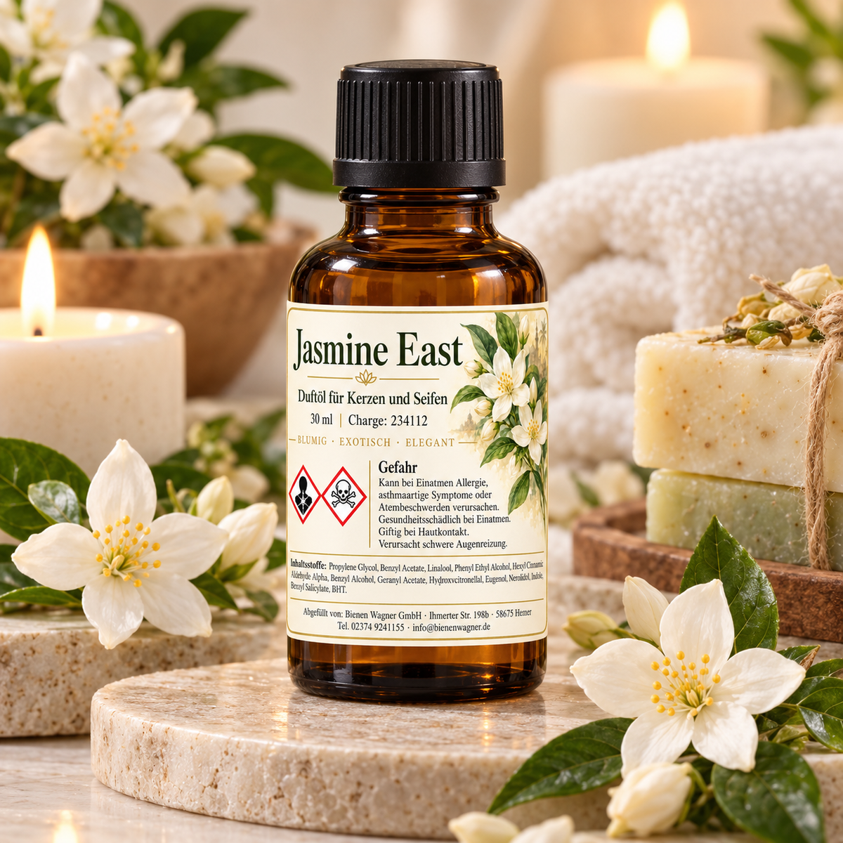 Jasmine East Duftöl 30 ml – Jasmin Duft für Kerzen & Seifen