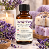 Huile parfumée extra Lavande 30 ml – parfum de lavande pour bougies et savons 