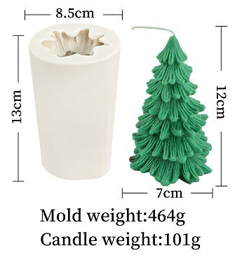 Siliconen kaarsvorm voor bijenwas kleine kerstboom