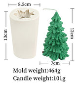 Siliconen kaarsvorm voor bijenwas kleine kerstboom