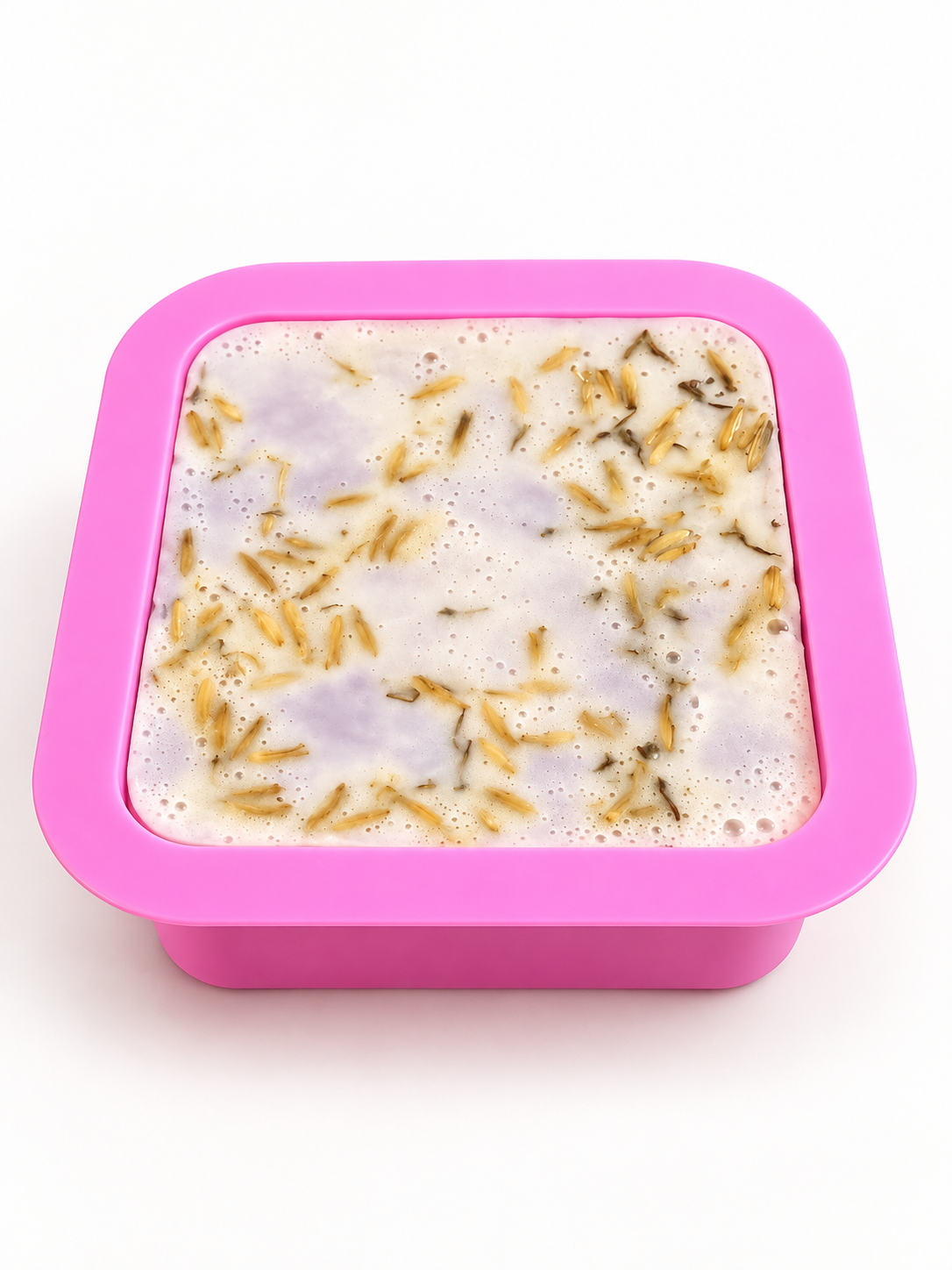 Moule à savon en silicone – moule à savon rectangulaire avec motif floral 