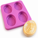 Moule à savon Abeille en silicone – 6 cavités rondes pour savon au miel & savon à la glycérine Moule multiple pour coulage de savon (Copie) 