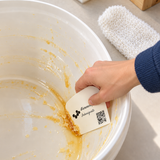Cleaning set for beekeepers – wash glove &amp; honey scraper for stainless steel and plastic 