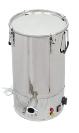 Remplisseuse pour sol incliné Bienenwagner 50 kg en acier inoxydable avec seau de remplissage chauffant