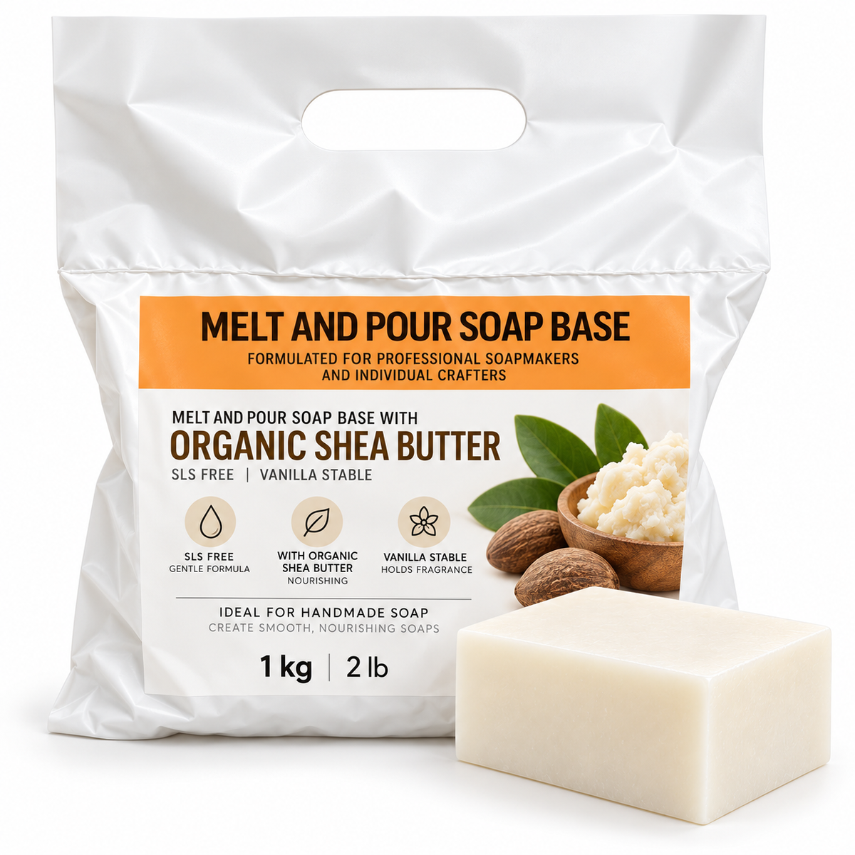 Goat’s Milk Soap Base 1 kg – White Glycerin Melt-and-Pour Soap Base for Soap Making (Copy) 