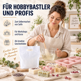 Ziegenmilch Seifenbasis 1 kg – weiße Glycerin-Rohseife zum Seifengießen