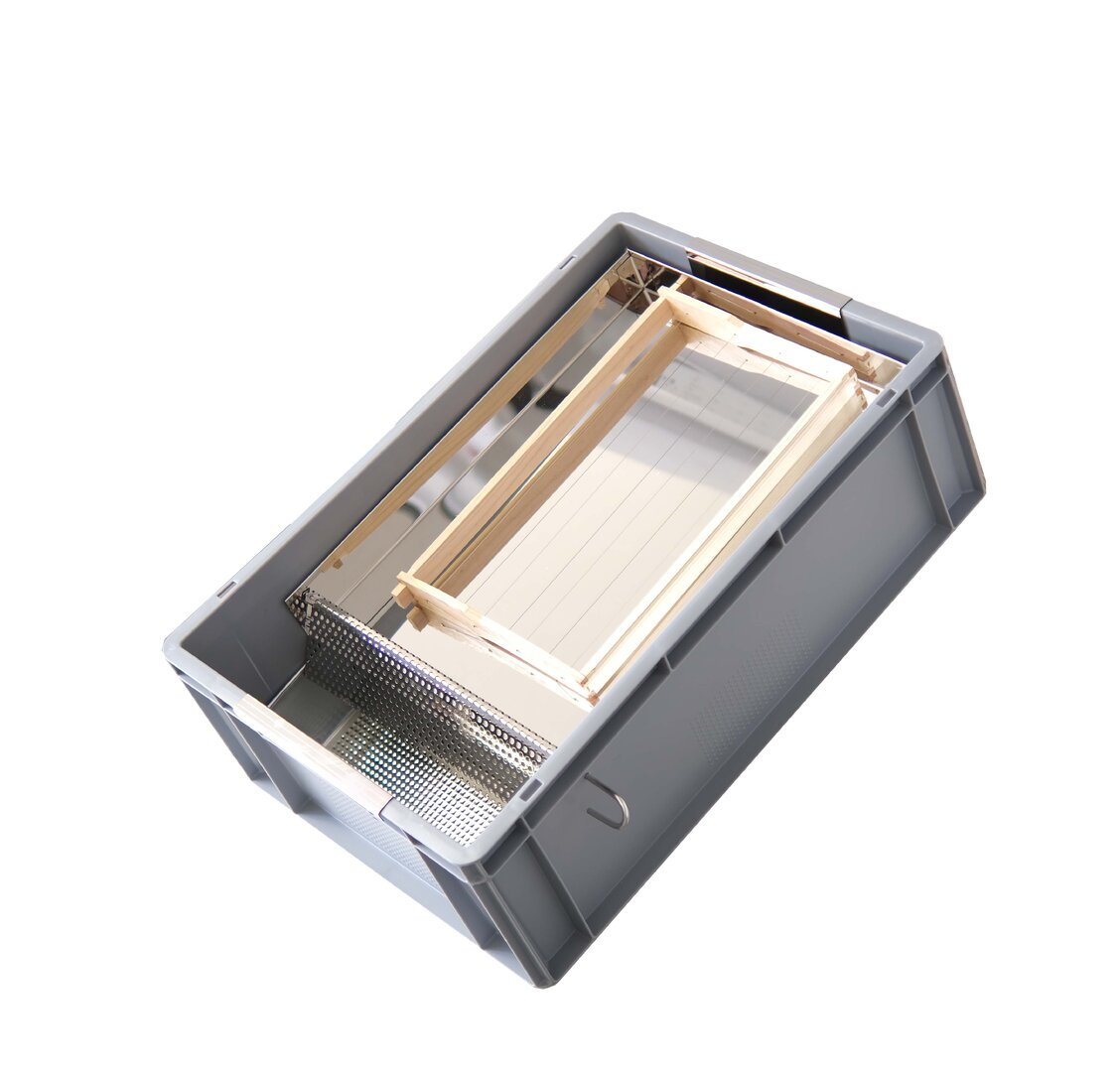 Fondoir à cire solaire avec boîtier en plastique 1-2 nids d'abeilles allemand normal ; sandre Dadant