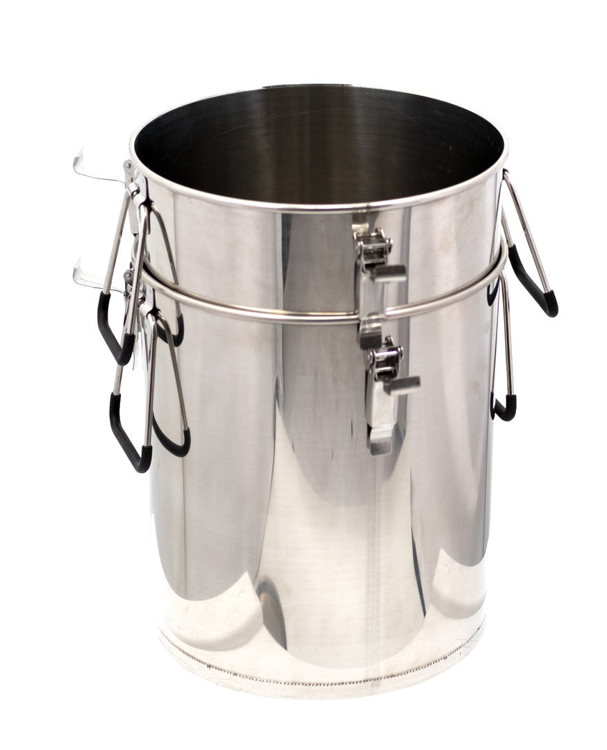 Contenitore per miele, acciaio inox, salvaspazio, impilabile, 35 kg