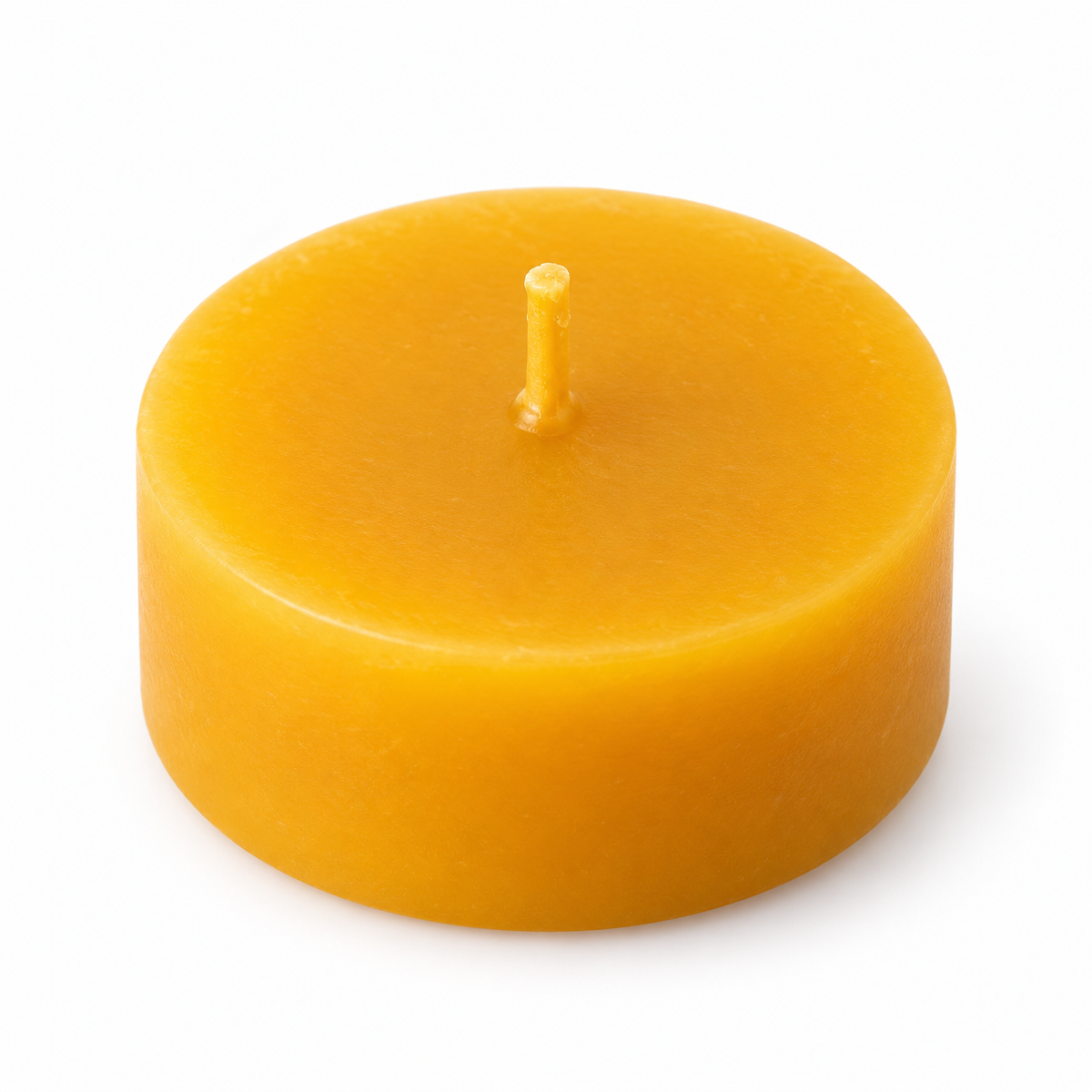 Silicone casting mould for simple tea lights – cast round beeswax candles yourself 
