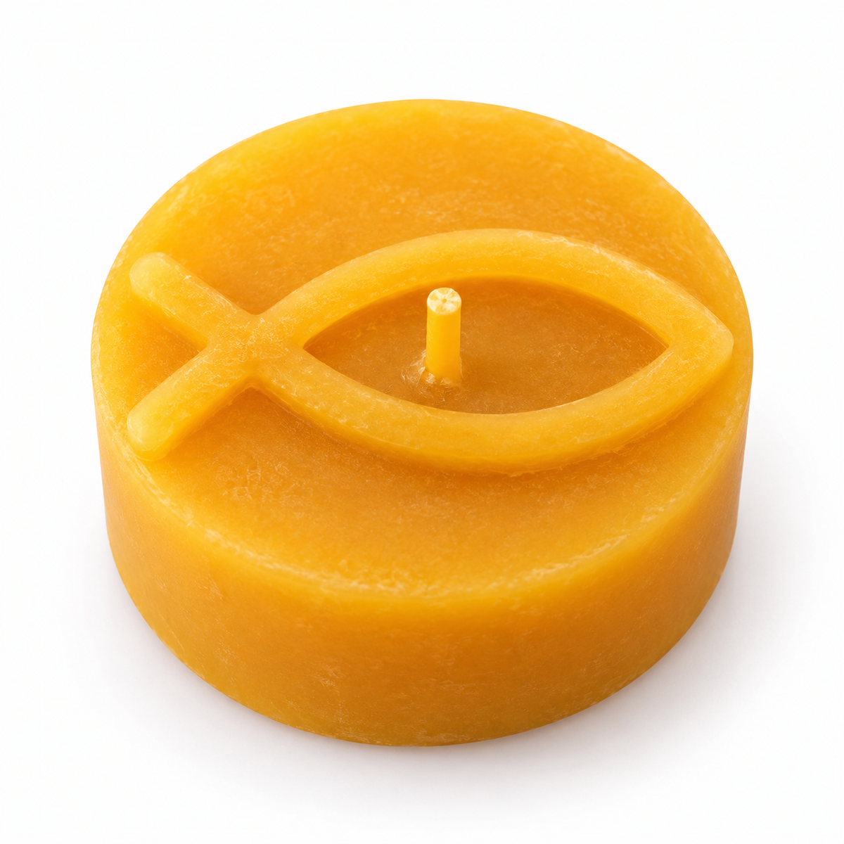 Moule en silicone pour bougie chauffe-plat « poisson du Christ » – bougies en cire d’abeille pour baptême, communion et confirmation 