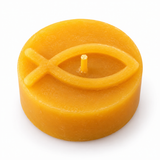 Moule en silicone pour bougie chauffe-plat « poisson du Christ » – bougies en cire d’abeille pour baptême, communion et confirmation 