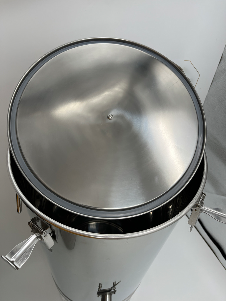 Honingbottelaar van roestvrij staal 50 kg vulemmer honingbottelaar