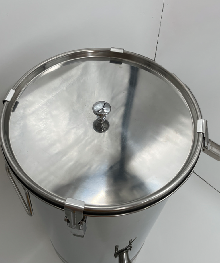 Honingbottelaar van roestvrij staal 50 kg vulemmer honingbottelaar