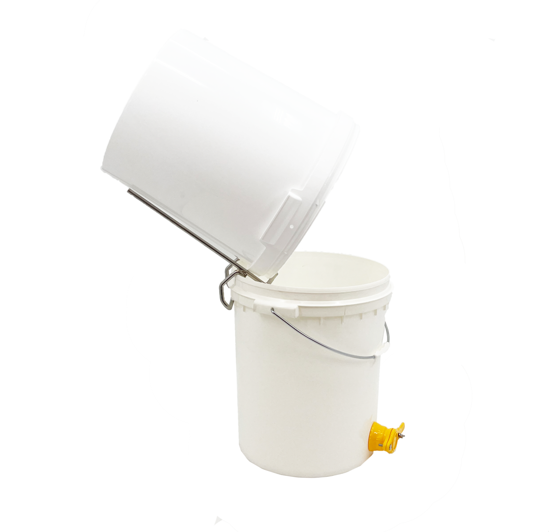 Porte-seau en acier inoxydable stable universel adapté à tous les seaux et embouteilleurs de miel