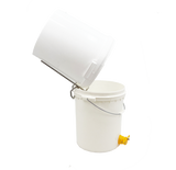 Porte-seau en acier inoxydable stable universel adapté à tous les seaux et embouteilleurs de miel